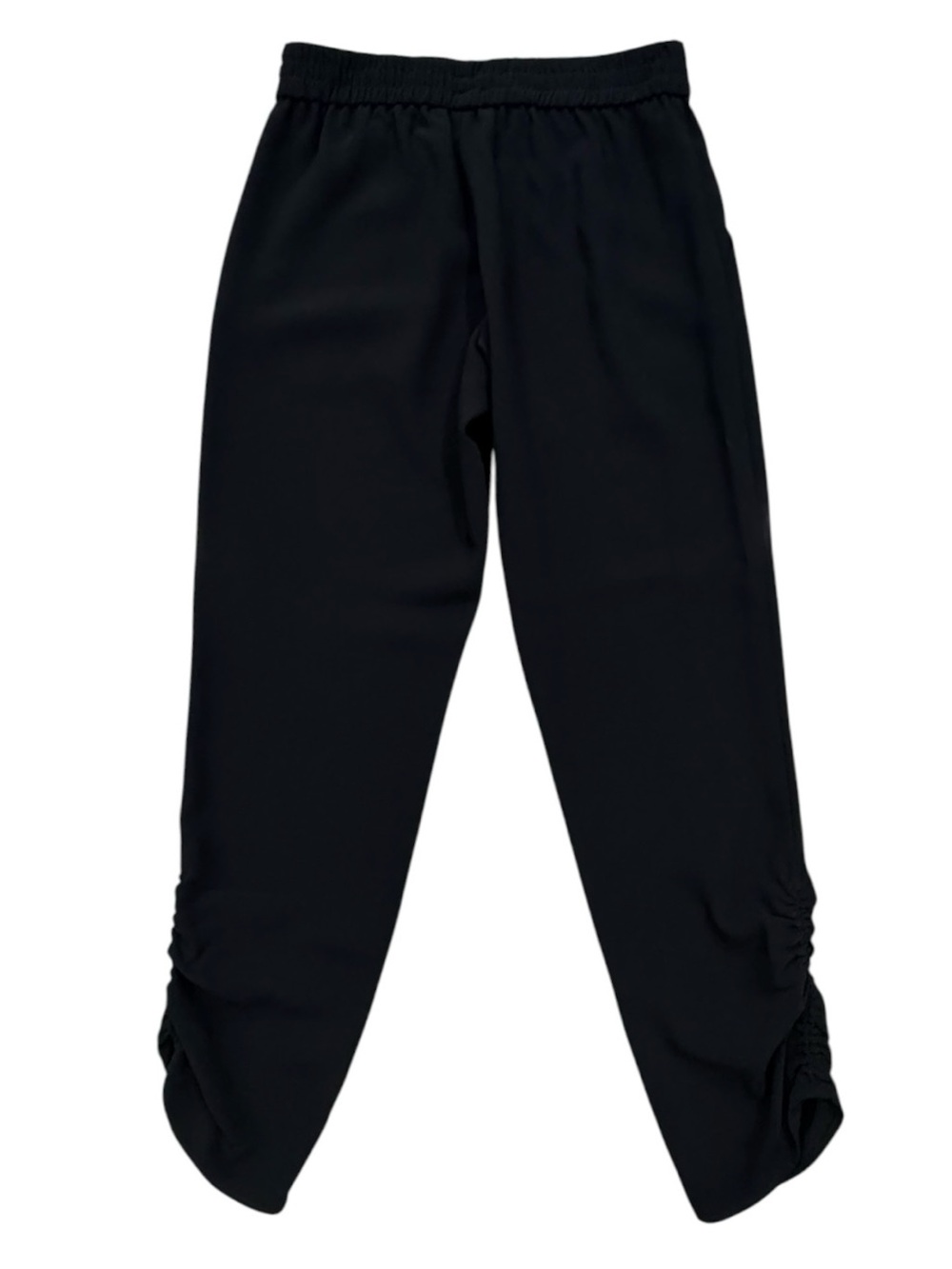 NEW! Amanda Uprichard Black Ruched Hem Pull-On Pants – XS - Picture 4 of 7